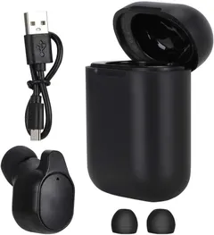 Smart Earphone Translator, Portable Bluetooth Wireless Single Headset Ear Translator Support 33 Languages with Charging Box