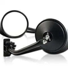 Spec-D Tuning Quick Release Relocation Side Mirrors Pair Compatible with Jeep Wrangler TJ 1997-2006, 07-18 Wrangler JK, 04-06 Wrangler Unlimited LJ, 07-18 Wrangler Unlimited JKU