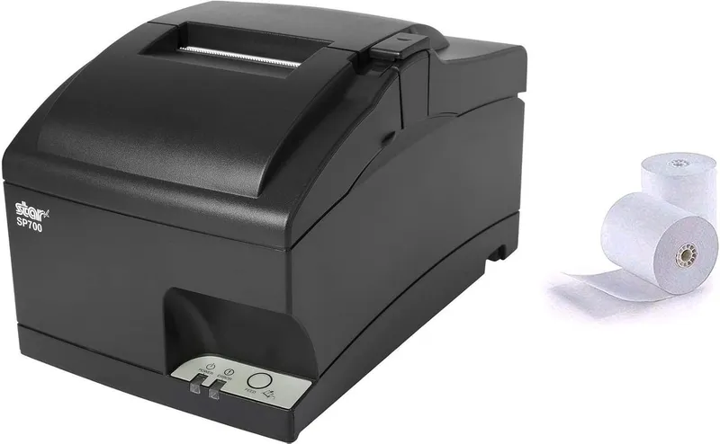 Star Micronics SP742ME Ethernet Kitchen Printer, Compatible with Square and Clover, Impact, Auto Cutter, Power Supply an