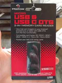Stealth Cam Micro USB OTG Memory Card Reader