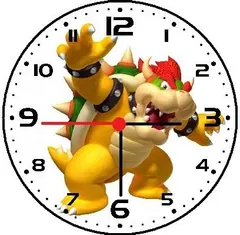 Super Mario Bowser Wall Clock