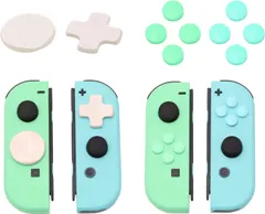 Switch Button Cap Set, Switch Dpad and Switch Button Caps for Animal Crossing Switch Joy Con, Switch Animal Crossing Accessories