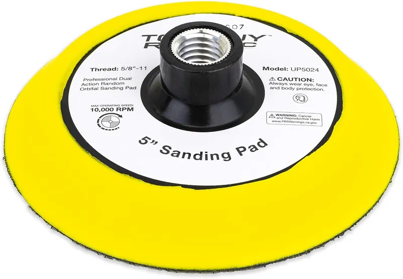 TGR 5" Hook and Loop Sanding Pad with 5/8-11 Threads (1)