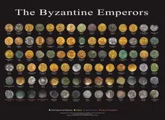 The Byzantine Emperors Coins Poster 24x18
