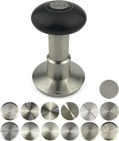The Force Tamper Automatic Impact Coffee Tamper Adjustable Const Pressure and Autoleveling FULL Set New (Mush, 58.50mm)