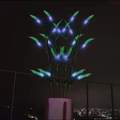 The Magical Led Houseplant Artificial Light up Plants for Home Decor Indoor, Decorative Fairy Light, Bonsai Houseplant Light for Social Gatherings, Dinner Parties, Date Nights (Seven Color)