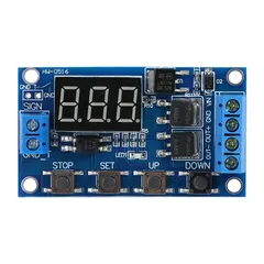 Time Relay, DC 5V-36V Trigger Cycle Delay Timer Switch Turn On/Off Relay Module with LED Display for Smart Home, Tachograph, GPS, PLC Control, Industrial Control, Electronic
