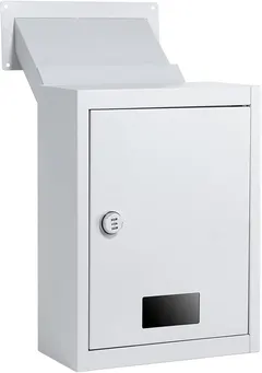 Toriexon Through The Wall Drop Box with Combination Lock, Adjustable Chute Deposit Safe Mail Box, Rainproof Mail Slots for Walls Thickness 2.8” to 7.9” for Home Office Hotel Apartment
