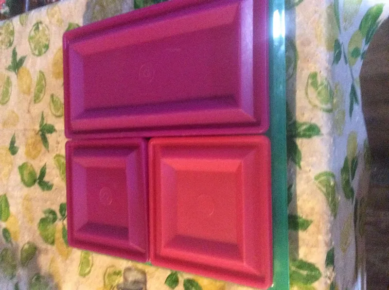Tupperware Get Together Table Accessory Buffet Tray Servers 4 Pc Set