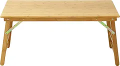 UNICOO - Bamboo Rectangular Folding Table Children's Art Craft Study Activity Table, Picnic Table, and Entertainment Table. (Table Only)