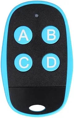 Universal Garage Door Remote Universal Gate Remote 4-Buttons Programmable Learning Multi Frequency 280MHZ-868MHZ Universal Garage Opener Remote Homelink Remote (Blue)