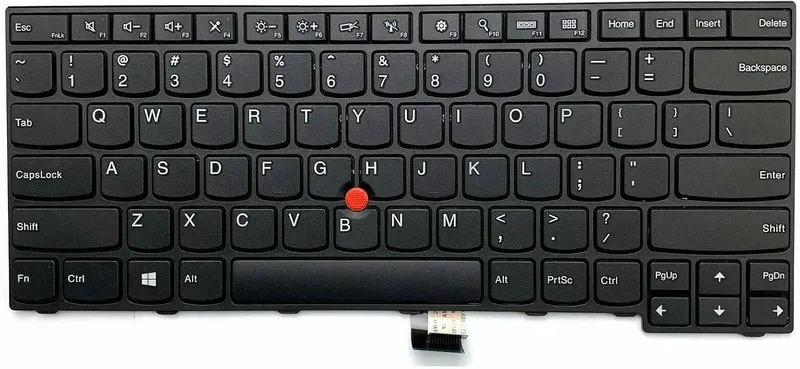 US Layout Laptop Keyboard for Thinkpad E450 E455 E450C W450 E460 E465 Compatible 04X6101 04X6141 04X6181 MP-13U53US-G62