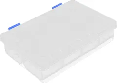 uxcell a15121800ux0972 Plastic 8 Grid Screws Electronic Parts Storage Container Box Clear,
