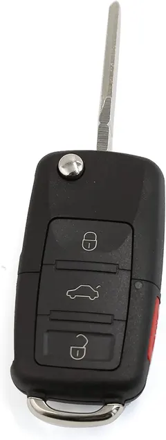 uxcell Car Replacement Key Fob Keyless Entry Remote Control Transmitter 4 Buttons for Volkswagen Beetle Jetta Golf Passat 2002-2009 HLO1J0959753AM HLO1J0959753DC