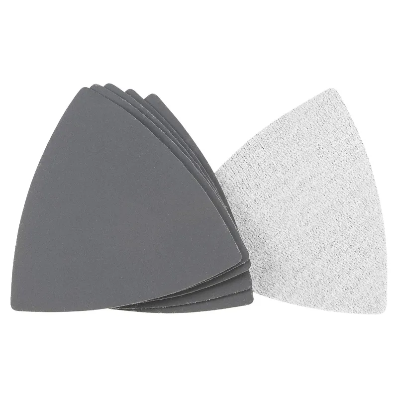 uxcell Triangular Sandpaper Hook and Loop Triangle Sanding Pad Fit 3-1/2" Oscillating Multi-Tool Silicon Carbide for Wet