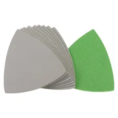 uxcell Triangular Sandpaper Hook and Loop Triangle Sanding Pad Fit 3-1/2" Oscillating Multi-Tool Silicon Carbide for Wet/Dry Use 3000 Grit 10pcs