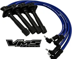 VMS RACING 93-97 10.2mm High Performance Engine SPARK PLUG IGNITION WIRES Wire Set in BLUE Compatible with TOYOTA COROLLA 93 94 95 96 97 1993 1994 1995 1996 1997