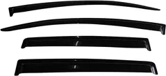 Window Visors Compatible with 2013-2015 Chevy Spark, Hatchback 4Dr Slim line Tape On- Smoke Tint Acrylic by IKON MOTORSPORTS, 2014