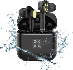 Wireless Earbuds, eirix Ture Wireless Bluetooth Earbuds Advanced Noise-Cancelling Touch Control Earbuds with Charging Case, IPX5 Waterproof TWS Stereo Earphones for Apple/Android/Sports/Works