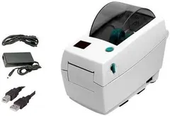 Zebra LP2824 Barcode Label Printer, Direct Thermal, USB Interface, 2 Inch, with Power Supply