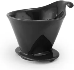 ZERO JAPAN Ceramic Coffee Dripper for #2 or #4 paper filter - Drip Cone Brewer - Black
