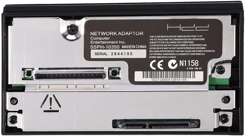 Zopsc SATA Network Adapter, Durable ABS SATA Network Adaptor Interface HDD Adapter Hard Disk for Sony PS2 Playstation 2