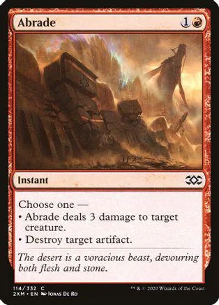 Card art depicts a desolate, fiery landscape with a silhouetted figure.