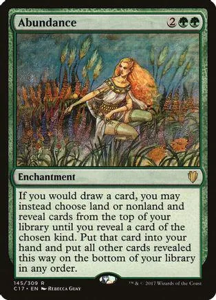 Woman in flowing dress stands in tall grasses on a Magic: The Gathering card.