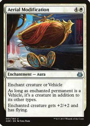 Card art shows a golden, winged vehicle flying over a dark landscape.