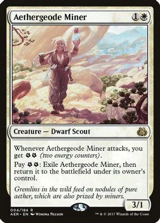 Dwarf scout character on a fantasy landscape card, brown and tan tones.