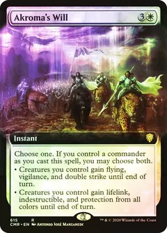 Akroma's Will [Extended Art Foil] #615