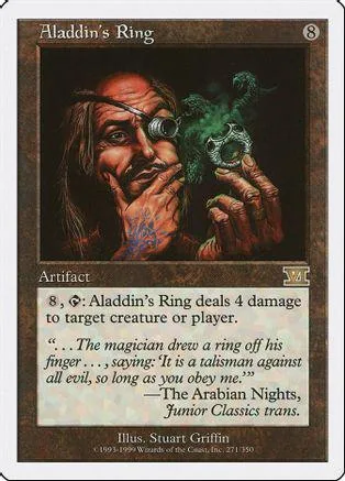 Man with ring on finger, dark fantasy art, Magic: The Gathering card.