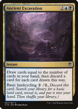 Dark, misty forest scene on a black and gold Magic: The Gathering card.