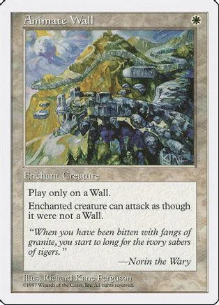 Green and blue landscape art on a Magic: The Gathering card.