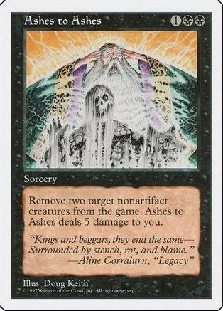 White, spectral figure on a green and orange background. Sorcery card art.
