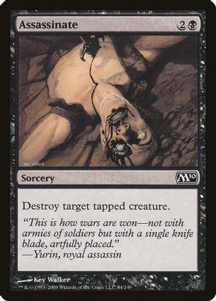Dark fantasy art card featuring a figure in a dramatic, shadowy pose.