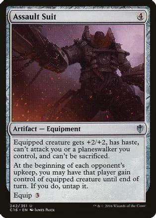 Dark armored warrior in purple and black, printed on a Magic: The Gathering card.