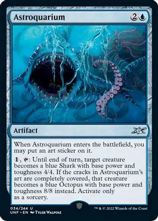 Blue and black card art depicts a cosmic, swirling, tentacled void.