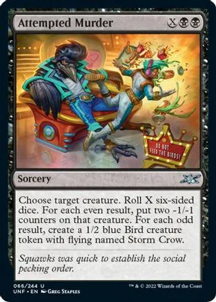 Card art shows a man in a boat being attacked by a bird creature.