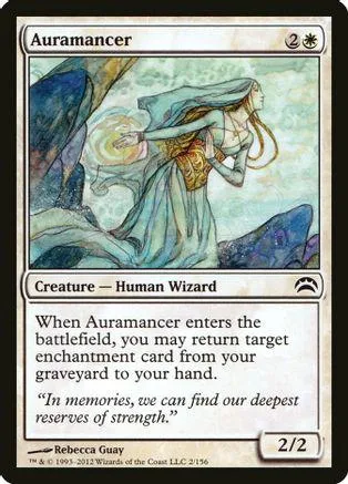 Blue-toned wizard figure in flowing robes against a rocky, ethereal background.