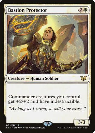 Card art shows armored human soldier against a dramatic, fiery background.