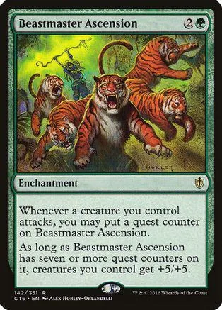 Tiger beast card art, green and orange tones, showing a large central tiger.