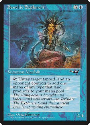 Creature card art: dark, swirling sea scene with a monstrous figure.