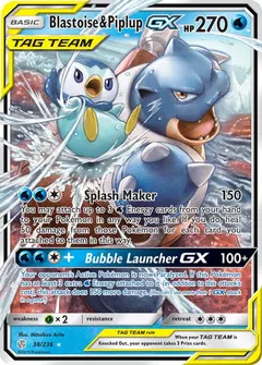 Blastoise & Piplup GX #38
