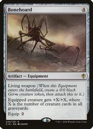 Dark, multi-legged creature on a battlefield in a standard trading card frame.