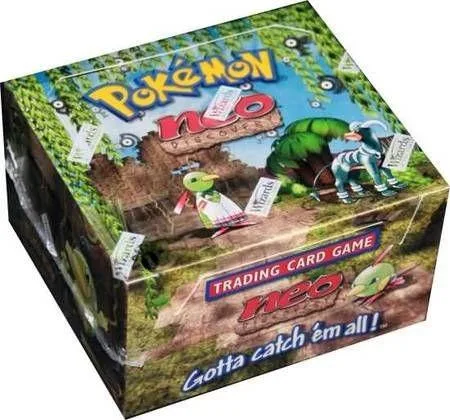 Neo Pokémon Trading Card Game box, green and brown landscape design.