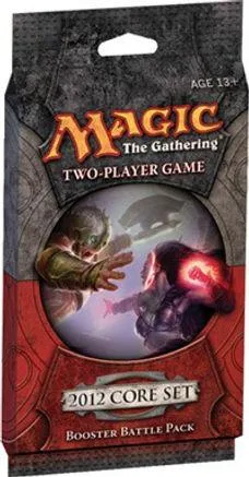 Magic: The Gathering Two-Player Game booster battle pack in black and red packaging.