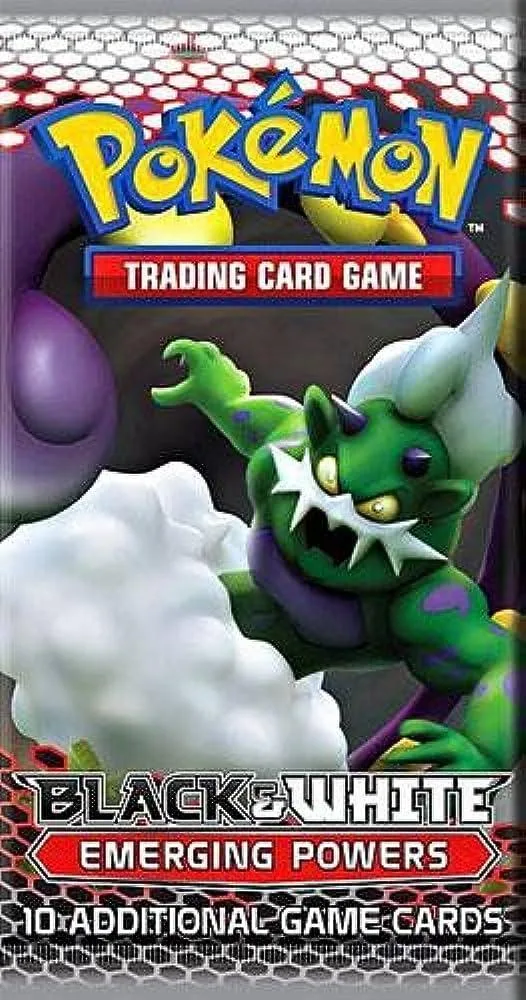 Pokemon Trading Card Game Black & White Emerging Powers booster pack art.