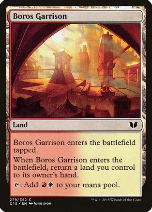 Card art depicts a fiery, orange-toned cityscape under a dramatic sky.