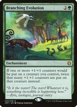 White bird flies over green forest scene on a collectible card.